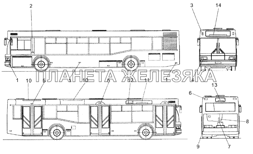 Установка светотехники МАЗ-103 МАЗ-103 (2005)